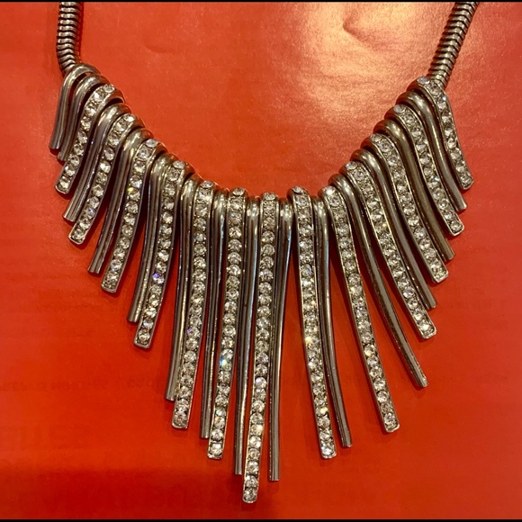 Silver Rhinestone Choker - Picture 5 of 5